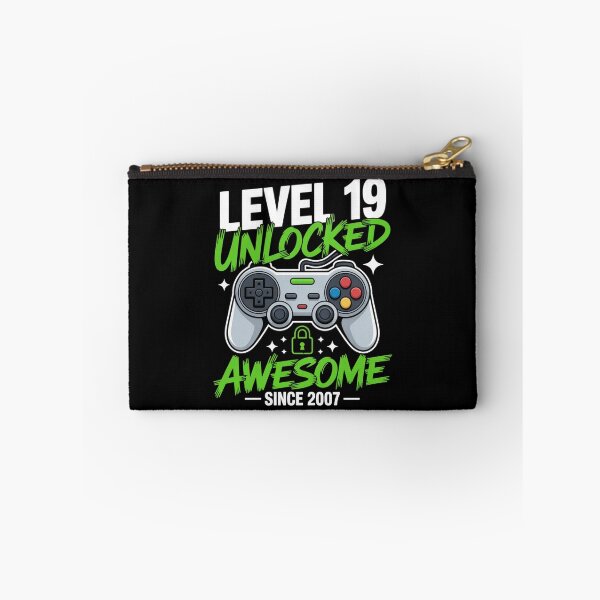 Item preview, Level 19 Unlocked – Awesome Since 2007 – 19th Birthday Gaming Design designed and sold by Gogetgiggles.