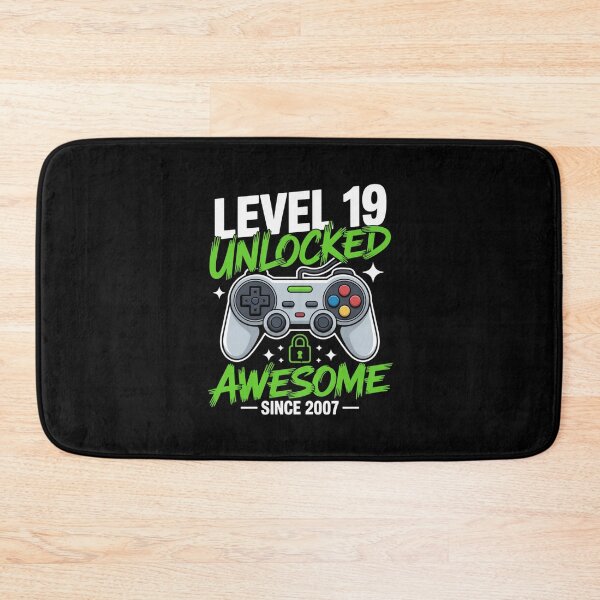 Item preview, Level 19 Unlocked – Awesome Since 2007 – 19th Birthday Gaming Design designed and sold by Gogetgiggles.