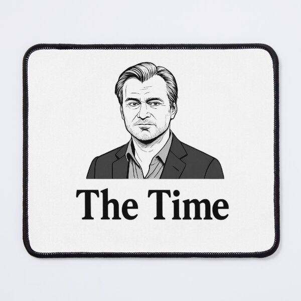 Item preview, Christopher Nolan The Time - Film Director Portrait Minimalist Cinema Art designed and sold by LoomisDreams.