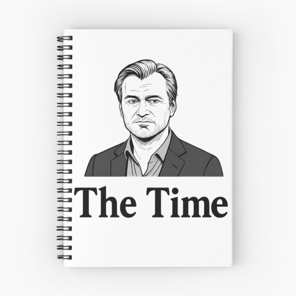 Item preview, Christopher Nolan The Time - Film Director Portrait Minimalist Cinema Art designed and sold by LoomisDreams.