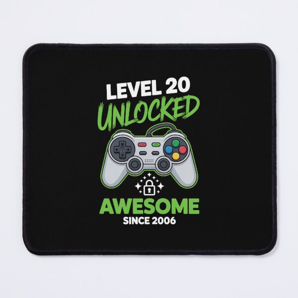 Item preview, Level 20 Unlocked – Awesome Since 2006 – 20th Birthday Gaming Design designed and sold by Gogetgiggles.
