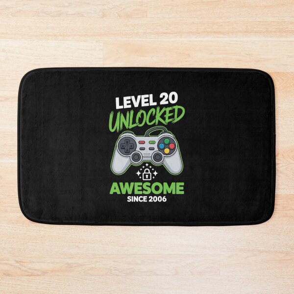 Item preview, Level 20 Unlocked – Awesome Since 2006 – 20th Birthday Gaming Design designed and sold by Gogetgiggles.
