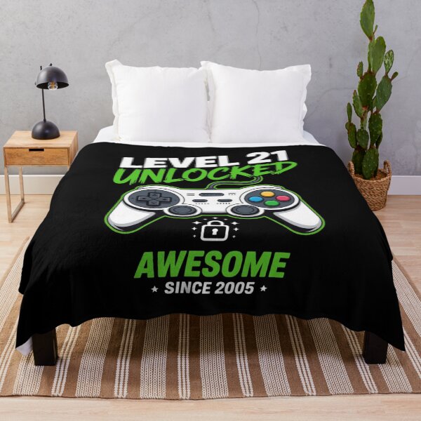 Item preview, Level 21 Unlocked – Awesome Since 2005 – 21st Birthday Gaming Design designed and sold by Gogetgiggles.