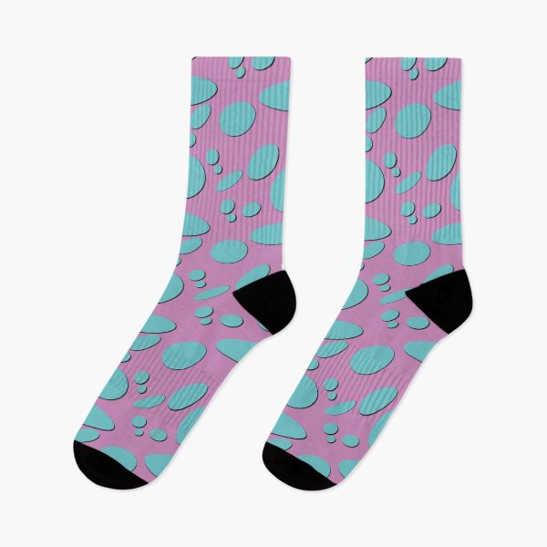 Item preview, Retro Lava Oval Pattern in Pink and Blue designed and sold by Artistestella.