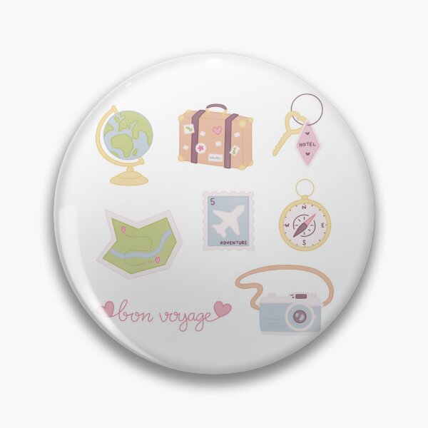 Item preview, travel aesthetic cute pastel collection designed and sold by winterpumpkin.