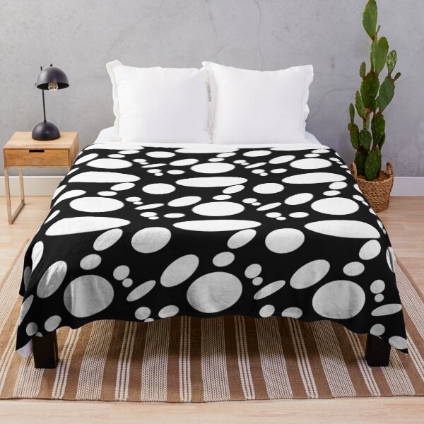 Item preview, Retro Lava Oval Pattern in Black and White designed and sold by Artistestella.