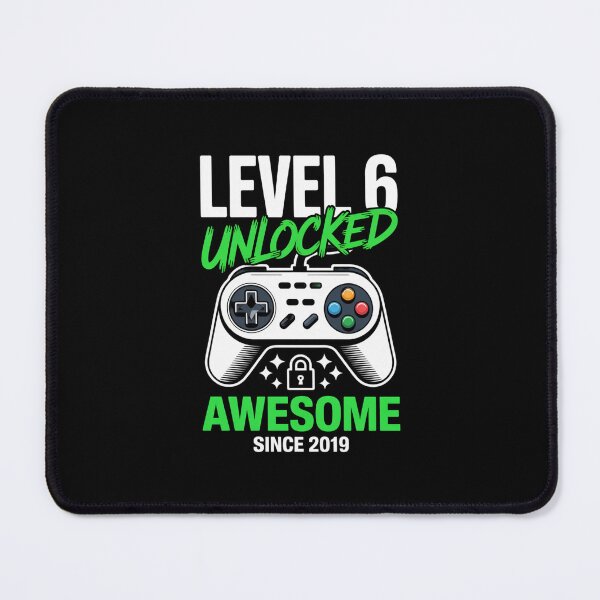Item preview, Level 6 Unlocked - Awesome Since 2019 – 6th Birthday Gaming Design designed and sold by Gogetgiggles.