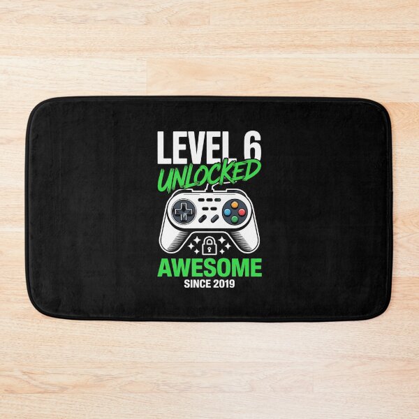 Item preview, Level 6 Unlocked - Awesome Since 2019 – 6th Birthday Gaming Design designed and sold by Gogetgiggles.