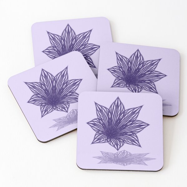 Item preview, Snowflake "Persian Indigo" in the shape of a lily designed and sold by Cherevan.