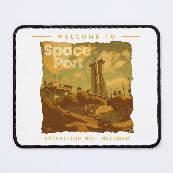 Item preview, Welcome to Space Port – Arc Raiders Inspired Poster Design designed and sold by Closeddog.