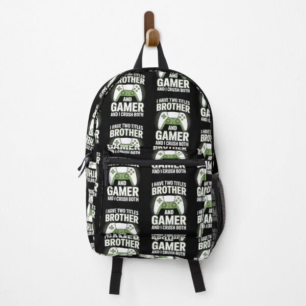 Item preview, I Have Two Titles – Brother and Gamer – And I Crush Both – Gamer Birthday Design designed and sold by Gogetgiggles.