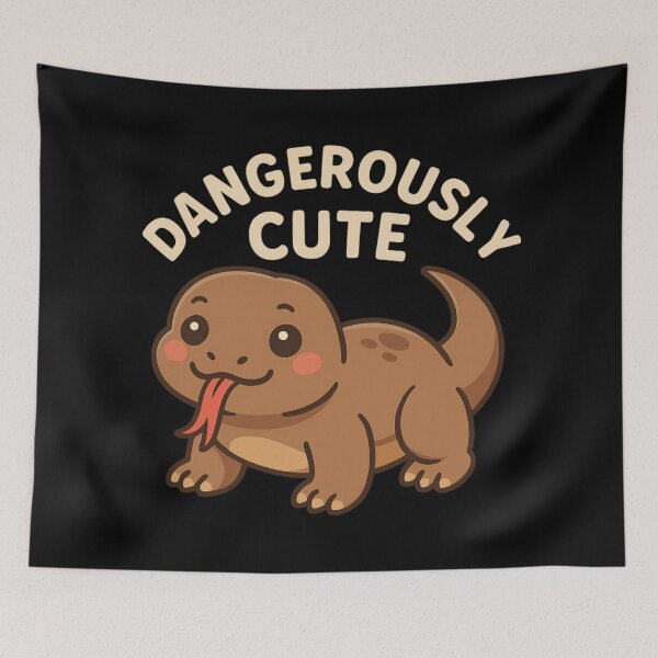 Item preview, Dangerously Cute Komodo Dragon – Adorable Lizard Illustration designed and sold by SidTastic .