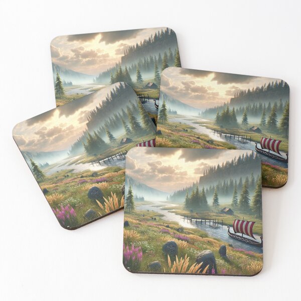 Item preview, Valheim Inspired Meadow Landscape designed and sold by MythicBiscuit.