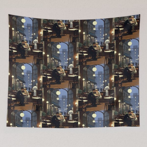 Item preview, Paris, retro, twenties, romantic, late night, cafe designed and sold by Grimtruths.