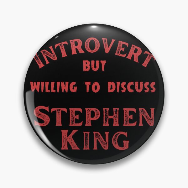 Artikelvorschau, Introvertiert, aber bereit, über Stephen King zu diskutieren entworfen und verkauft von Constant Readers.