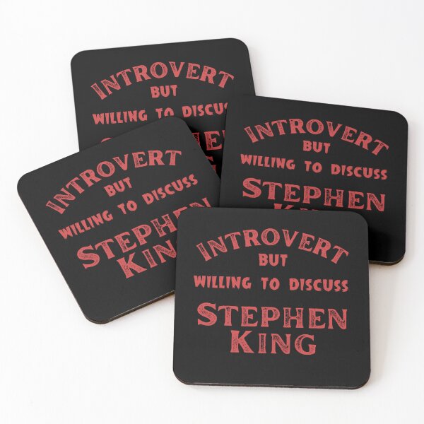 Item preview, Introvert but willing to discuss Stephen King designed and sold by Constant Readers.