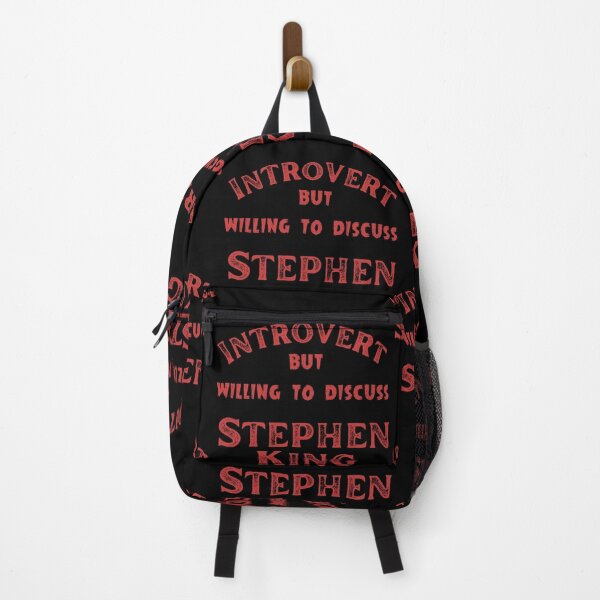 Item preview, Introvert but willing to discuss Stephen King designed and sold by Constant Readers.