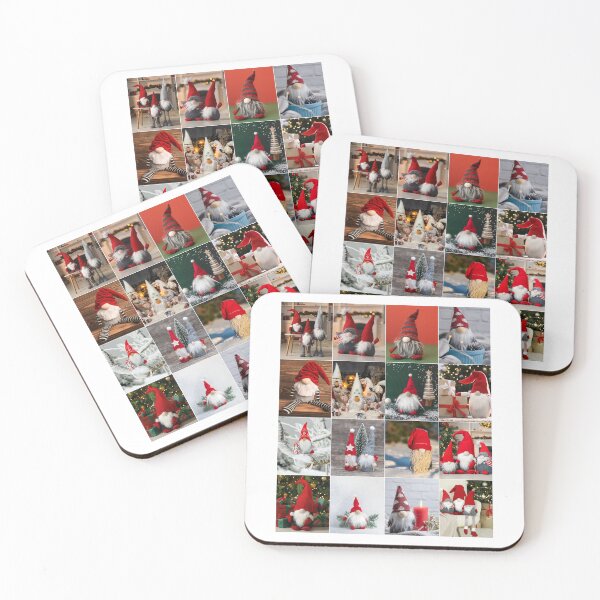 Item preview, Christmas Gnomes Collage designed and sold by ColorfulPrints.
