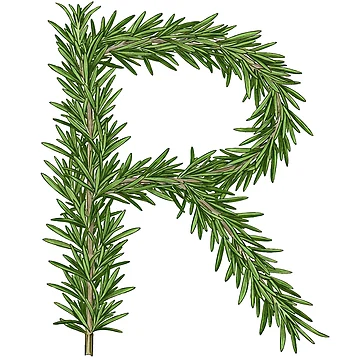 Artwork thumbnail, ROSEMARY LETTER R by ART-TYPE