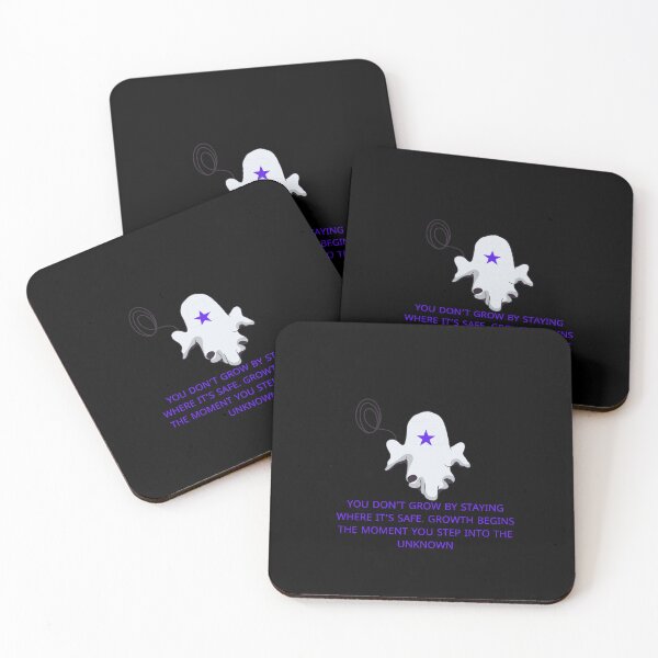 Item preview, Ghost Motivation Art | Step Into the Unknown Quote designed and sold by زينتريتي.