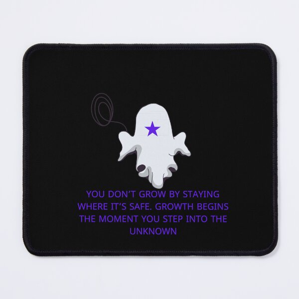 Item preview, Ghost Motivation Art | Step Into the Unknown Quote designed and sold by زينتريتي.
