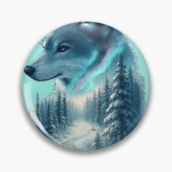 Item preview,  Wolfscape — Ethereal Nature Fusion Print from Felia designed and sold by Felia001.