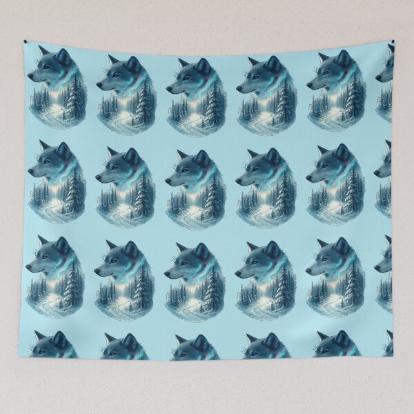 Item preview,  Wolfscape — Ethereal Nature Fusion Print from Felia designed and sold by Felia001.
