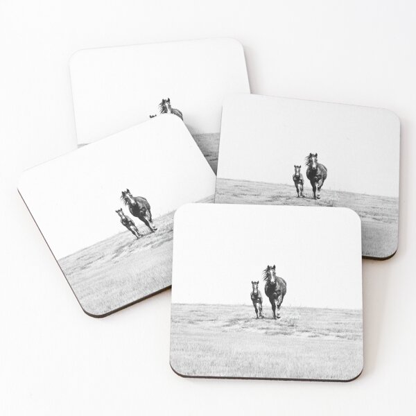 Item preview, A Mustang mare and her foal running freely across an open plain Horses in Motion designed and sold by CDC40.