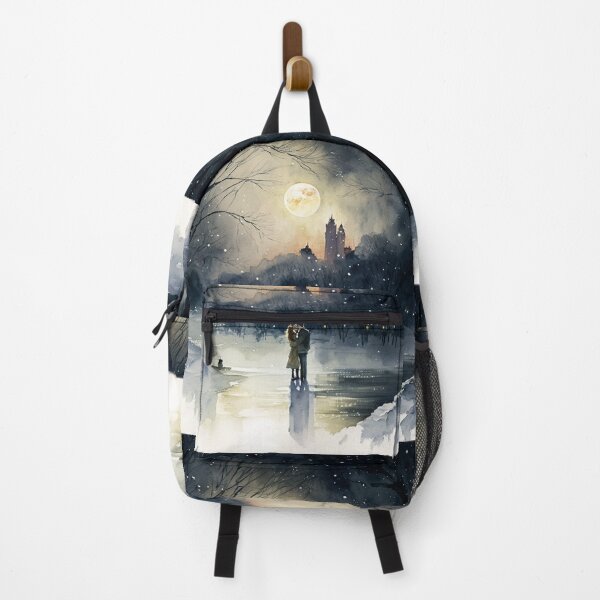 Item preview, WATERCOLOR ART - MOON OVER NYC designed and sold by CleverCulture.