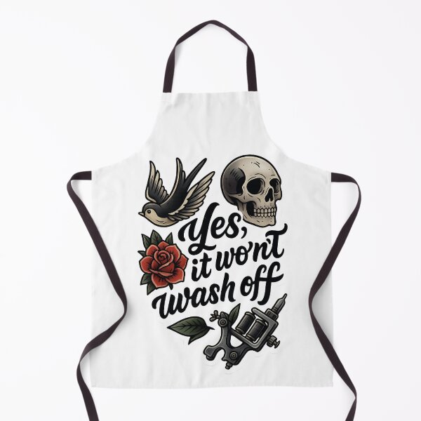 Item preview, It won't wash off - Tattoo quote designed and sold by Lia Vina.