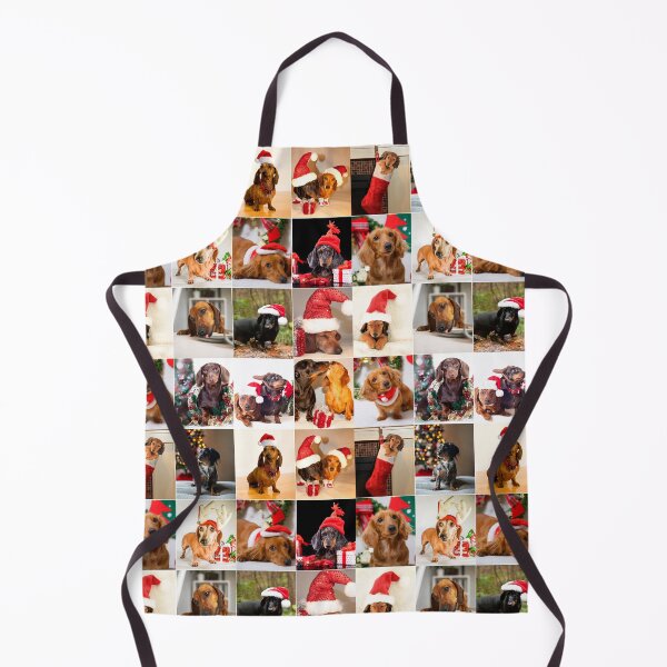 Item preview, Christmas Dachshund Collage designed and sold by ColorfulPrints.