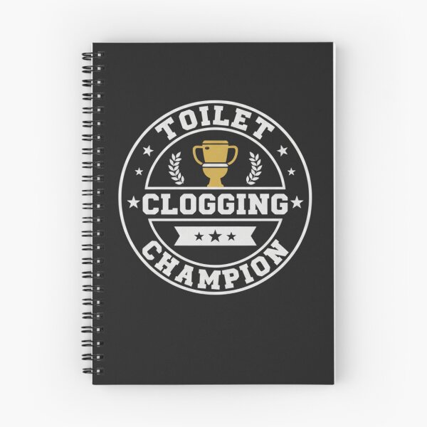 Item preview, Toilet Clogging Champion Funny Bathroom Humor Sticker & T-Shirt Design designed and sold by axiksa10.