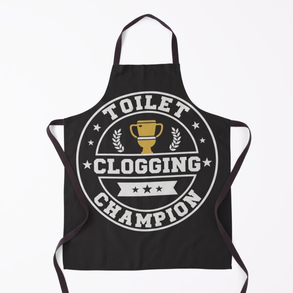 Item preview, Toilet Clogging Champion Funny Bathroom Humor Sticker & T-Shirt Design designed and sold by axiksa10.