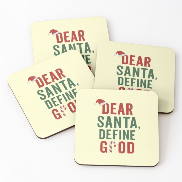 Item preview, Dear Santa, Define Good - Sarcastic Funny Christmas Humor Tee designed and sold by PunchDrop.