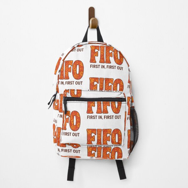 Item preview, FIFO Retro Flower Typography – First In First Out designed and sold by RetroNibylander.