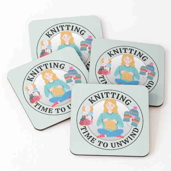 Item preview, A Comfortable Knitting Meditation Pose. designed and sold by MPC-Mince-Pies.