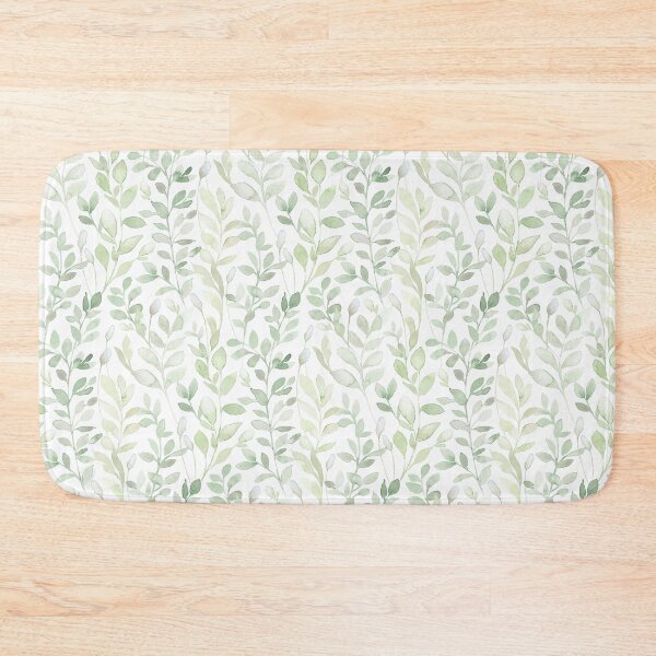 Item preview, Midsummer / Leaves in light green designed and sold by Lolah-Studio.