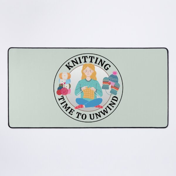 Item preview, A Comfortable Knitting Meditation Pose. designed and sold by MPC-Mince-Pies.