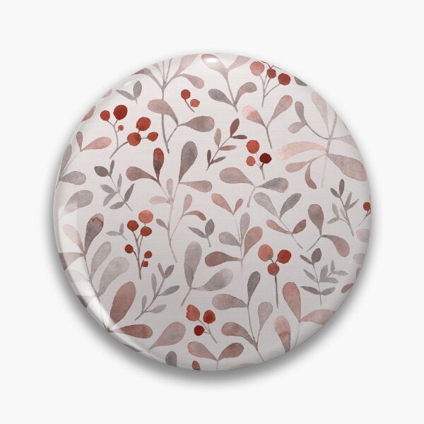 Artikelvorschau, Winterflora beige - Aquarell rote Beeren und Mistelblätter entworfen und verkauft von Lolah-Studio.