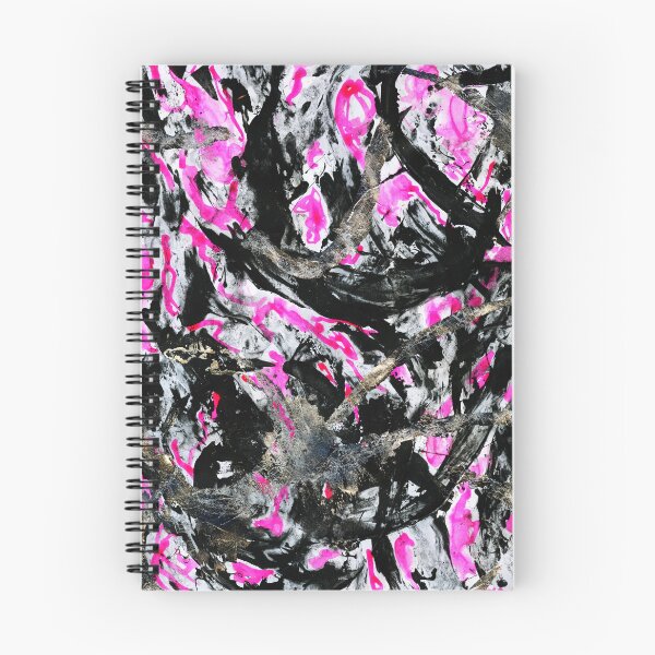 Item preview, Abstract In Black, Pink and Silver designed and sold by LymphomaLass.