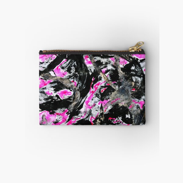 Item preview, Abstract In Black, Pink and Silver designed and sold by LymphomaLass.