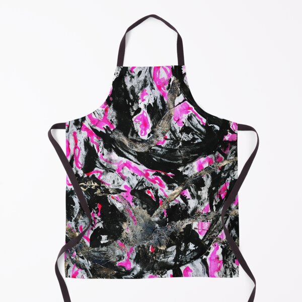 Item preview, Abstract In Black, Pink and Silver designed and sold by LymphomaLass.