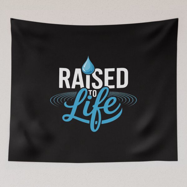Item preview, Raised To Life - Gift for Christian Water Baptism designed and sold by BotboutiquePre.