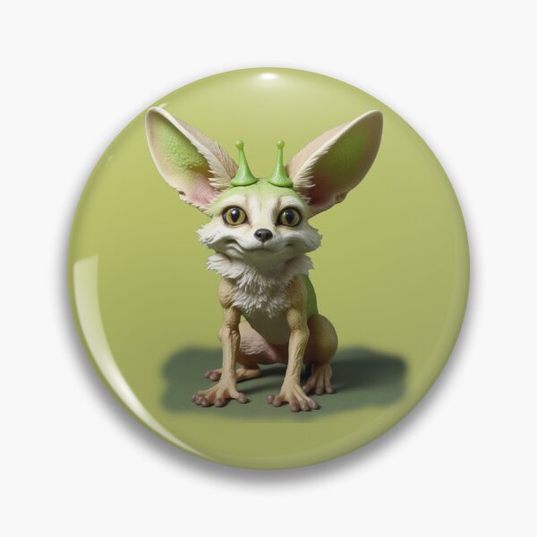 Item preview, Unique cartoon creature with large ears and expressive eyes sits playfully on a green surface designed and sold by Beast Reality.