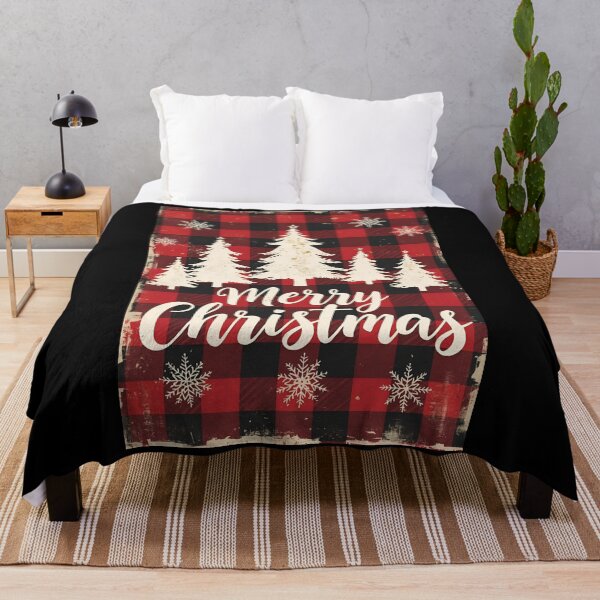 Item preview, Cozy Buffalo Check Winter Forest designed and sold by ChicTrendz.