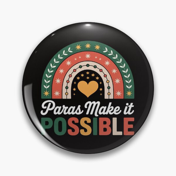 Item preview, Paras Make It Possible Paraprofessional Rainbow Heart Cute designed and sold by silladive.