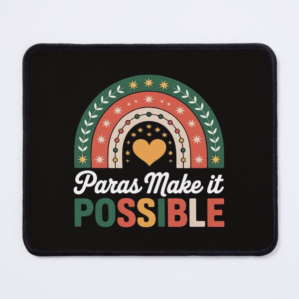 Item preview, Paras Make It Possible Paraprofessional Rainbow Heart Cute designed and sold by silladive.