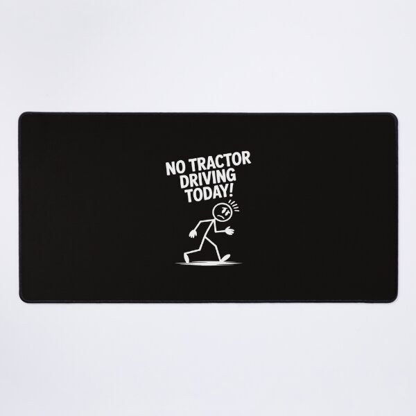 Item preview, No Tractor Driving Today Stick Figure Men Women designed and sold by silladive.