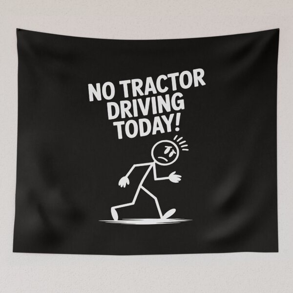Item preview, No Tractor Driving Today Stick Figure Men Women designed and sold by silladive.