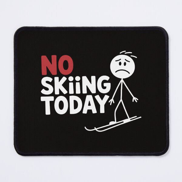 Item preview, No Skiing Today Stick Figure designed and sold by silladive.